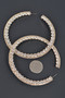 80Mm Rhinestone Hoop Earring ​