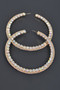 80Mm Rhinestone Hoop Earring ​