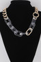 Clear Double Chain Necklace 