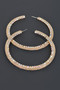 80Mm Rhinestone Hoop Earring 