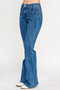 Hige Rise Seam Detail Bell Bottom
