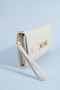 Fame Vegan Leather Chain Buckle Wristlet Wallet