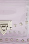 Fame Clear Studded Crossbody Stadium Bag With Chain Strap