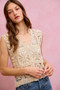 SO ME Summer Crochet Patterned Sleeveless Vest Top