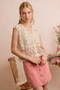 SO ME Summer Crochet Patterned Sleeveless Vest Top