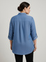 Zip Front Utility Pocket Tunic Blouse​​