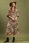 Umgee Abstract Print Midi Dress