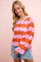 BiBi Flower Crochet Knit Top