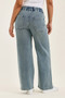 Judy Blue Hight Waist Wilhelmina Baggy Jeans with Md Aged Stone Blue Wash