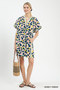 Umgee Polka Dot Print Tunic Dress