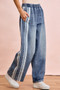 BiBi Washed Lace Contrast Sided Jeans