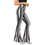 Trendy Tight Fitting Print Bell Bottom Pants Women'S Casual Pants