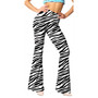 Trendy Tight Fitting Print Bell Bottom Pants Women'S Casual Pants