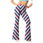 Trendy Tight Fitting Print Bell Bottom Pants Women'S Casual Pants