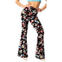 Trendy Tight Fitting Print Bell Bottom Pants Women'S Casual Pants