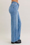 Judy Blue Mid Rise Retro Wide Leg Jeans