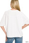 Zenana Double Knit Short Sleeve Top