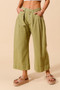 SO ME Mid Rise Wide Leg Chino Pants With Pockets