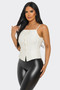Ivory Chic Button-Up Corset Top​