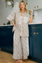 BiBi Eyelet Lace And Floral Mix And Match Shirt Top