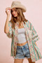 BiBi Eyelet Lace And Floral Mix And Match Shirt Top