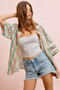 BiBi Eyelet Lace And Floral Mix And Match Shirt Top