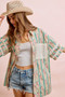 BiBi Eyelet Lace And Floral Mix And Match Shirt Top