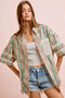 BiBi Eyelet Lace And Floral Mix And Match Shirt Top