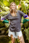 BiBi Ity Foil Ruffled Color Block Top