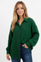 BiBi Oversized Wrinkled Gauze Button Up Shirt Top