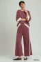 Umgee Colorblock Side Stripe Straight Pants
