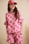 BiBi Polka Dots Printed Ruffled Detail Top And Shorts Set