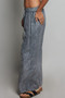 POL Tassel Drawstring Embroidered Wide Leg Woven Pants