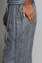 POL Tassel Drawstring Embroidered Wide Leg Woven Pants