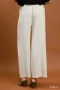Umgee High Waist Linen Blend Wide Leg Trousers