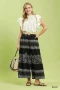 Umgee Boho Border Print Wide Leg Pants