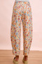 BiBi Washed Floral Printed Twill Barrel Pants
