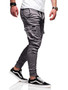 Fall/Winter Patch Pocket Tight Pants Tie Elastic Sports Slack Long Casual Pants Jogger Pants