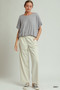 Umgee Mini Texture Checkered Bubble Hem Top
