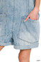 Zenana Denim Short Overalls