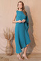 Matte Crepe One Sleeve Dress​