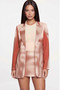 Notched Collar Mini Dress Blazer