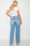 bytos Full Size Distressed High Rise Straight Jeans