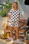 BiBi Polka Dots Printed Ruffled Detail Top And Shorts Set