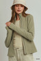 Umgee Soft Fleece Full Zip Jacket With Pockets