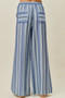 SO ME Stripe Wide Leg Pull On Pants