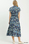 Umgee Ruffle Sleeve Henley Shift Dress