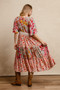 BiBi Floral Print Mix and Match Midi Dress