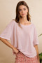 BiBi Solid Jersey Relaxed Fit Short Sleeves Pocket Top