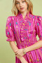 Umgee Vibrant Ruffle Smocked Midi Dress